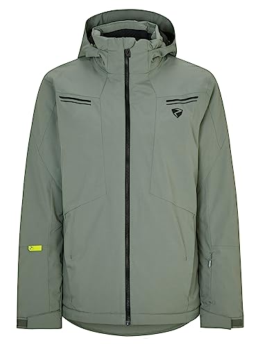 Ziener Herren TAFAR Ski-Jacke/Snowboard-Jacke | atmungsaktiv, wasserdicht, green mud, 52