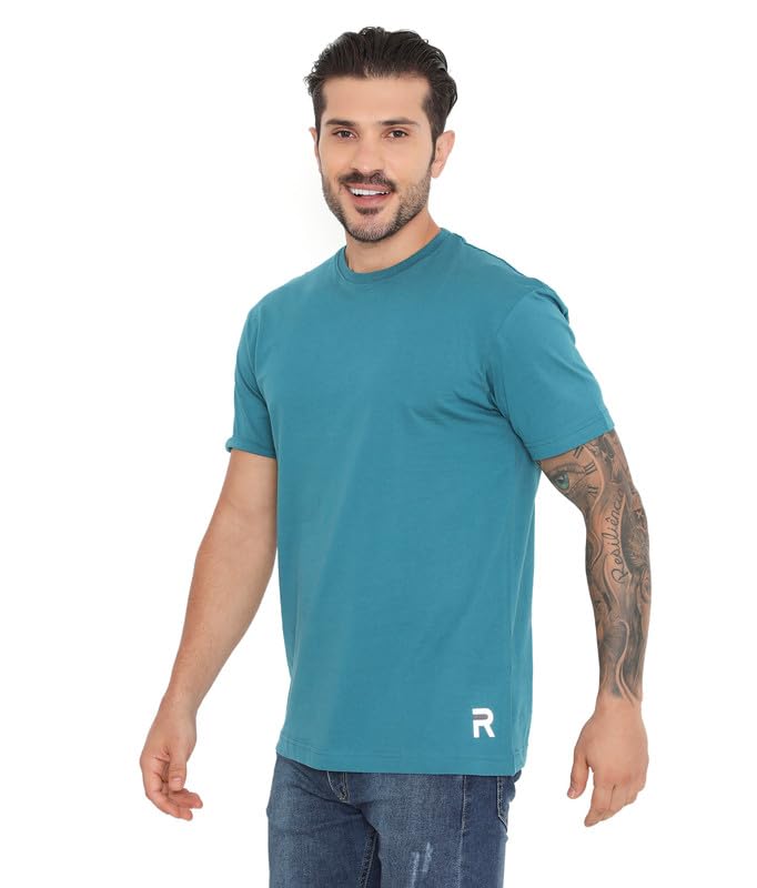 Image of Rivolta Men's Solid Regular Fit T-Shirt
