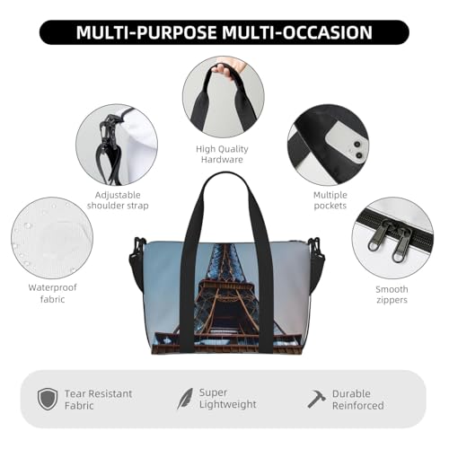 Sac à main Tour Eiffel léger et imperméable contre la pluie