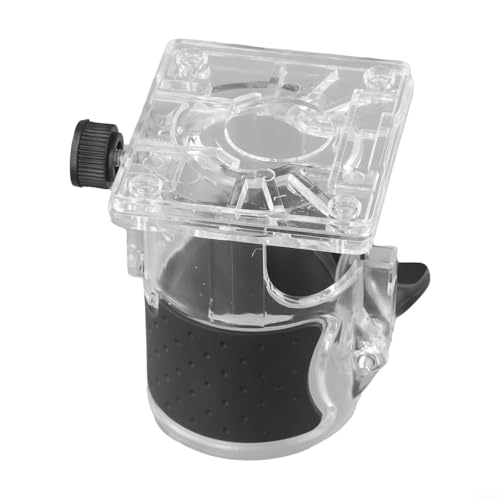 Base transparente pour machine à défoncer, base de défonceuse en plastique pour travail du bois, base de débroussailleuse pour housse de protection, compatible avec diverses machines de coupe