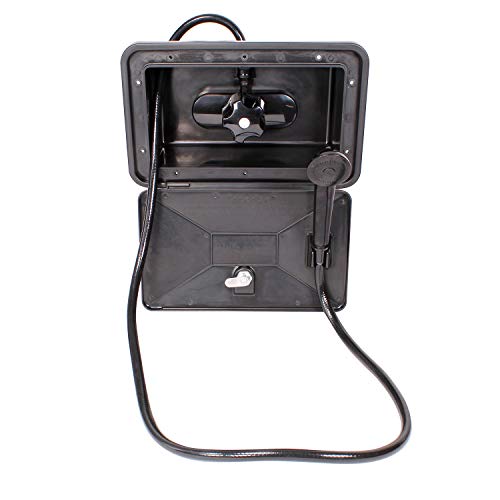 Empire Faucets Rv Exterior Shower Box Kit Black Rv Outdoor Shower Faucet, Shower Valve And Camper Shower Head And Hose #TOP18