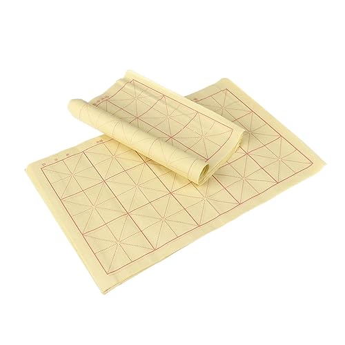 TEHAUX 2Pcs Folhas papel de escrita de caligrafia chinesa grade de escrita de caligrafia chinesa pap