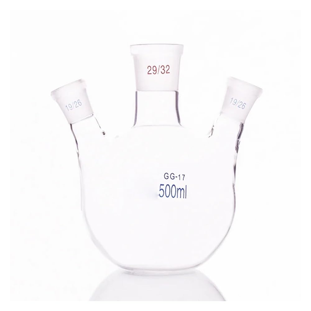 Laborglaswaren Dreihalskolben Schräge Form Standard-Schliff Mund Mitte 29/32 Seite 19/26(250mL)