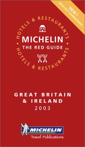 Michelin Red Guide 2003 Great Britain & Ireland... 2067100033 Book Cover