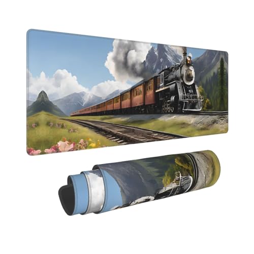 Tapis de souris de jeu antidérapant grand tapis imperméable noir
