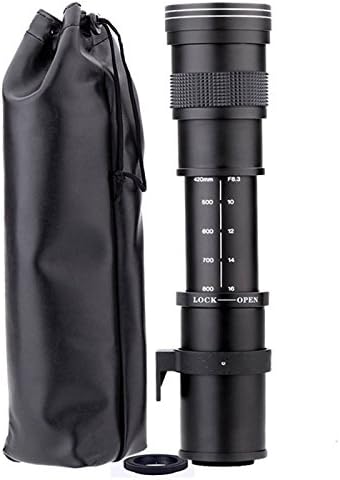 420-800mm F/8.3 Telephoto Lens, EF Lens for Canon DSLR, Manual Focus Zoom Lens for Canon EOS 40D, 50D, 60D, 70D, 80D,90D, 400D, 450D, 500D, 550D, 600D, 700D, 1000D, 1100D, 1200D,1300D, 4000D