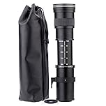 JINTU 420-800mm F/8.3 Telephoto Lens, EF Lens for Canon DSLR, Manual Focus Zoom Lens for Canon EOS 40D, 50D, 60D, 70D, 80D,90D, 400D, 450D, 500D, 550D, 600D, 700D, 1000D, 1100D, 1200D,1300D, 4000D