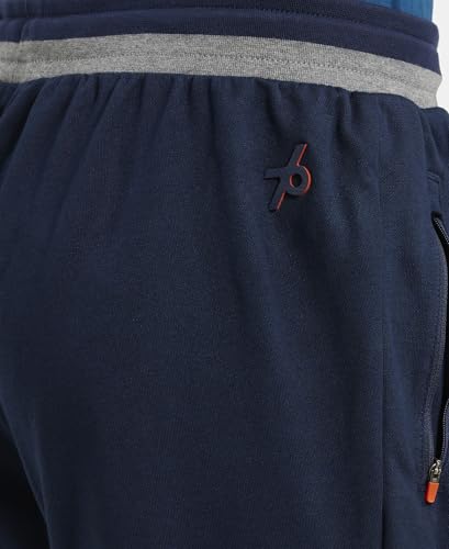 Image of Jockey AM05 Men Super Combed Cotton Rich Pique Slim Fit Jogger with Zipper Pockets