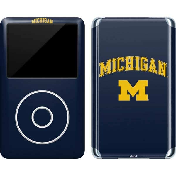 Skinit Decal MP3 Player Skin Compatible with iPod Classic (6th Gen) 80GB - Officially Licensed College Michigan M Design