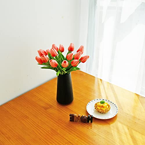 Image of ONLY ART Artificial Tulip Flowers with Soft Latex Materials for Home & Kitchen Decoration