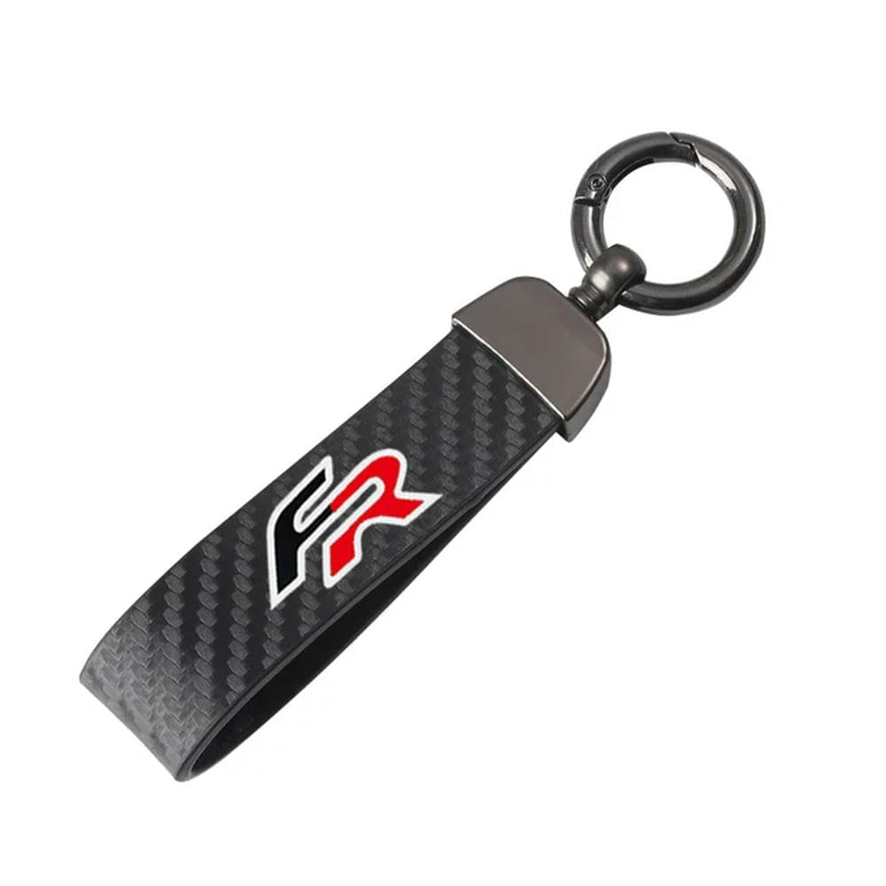 Sanshaos Men's Black Car Keyring For Seat Fr Leon Mk3 Mk2 5F, Car Key Chain For And Wo Car Accessories Fob Replacet Business Gifts,