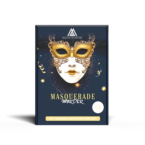 Replay-able Masquerade Murder Mystery Dinner Party Game for Up to 20 Adults - Host Your Own Dinner Party Game Night - Masquerade Venetian Carnival Theme Medium English 4-20 Players