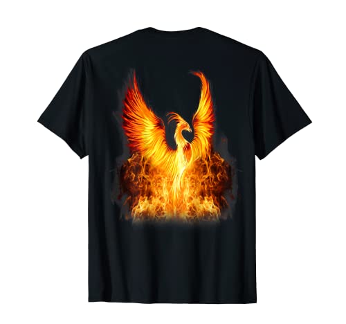 Risurrezione degli uccelli del fuoco della fenice crescente. Questo è un design di messaggio ispiratore. Fenice in aumento, fuori dalle ceneri fuoco. Ispira, rinnova, rinascita, risveglio, mitico, fantasia Uccello.