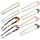 8 Stück French Hair Pin U Förmige Haarnadeln Groß Vintage Stil 2 Zinken Dutt Haargabeln Französische Haarspangen Mädchen 8 Stile für Damen Haarnadel Mädchen Frisur Zubehör