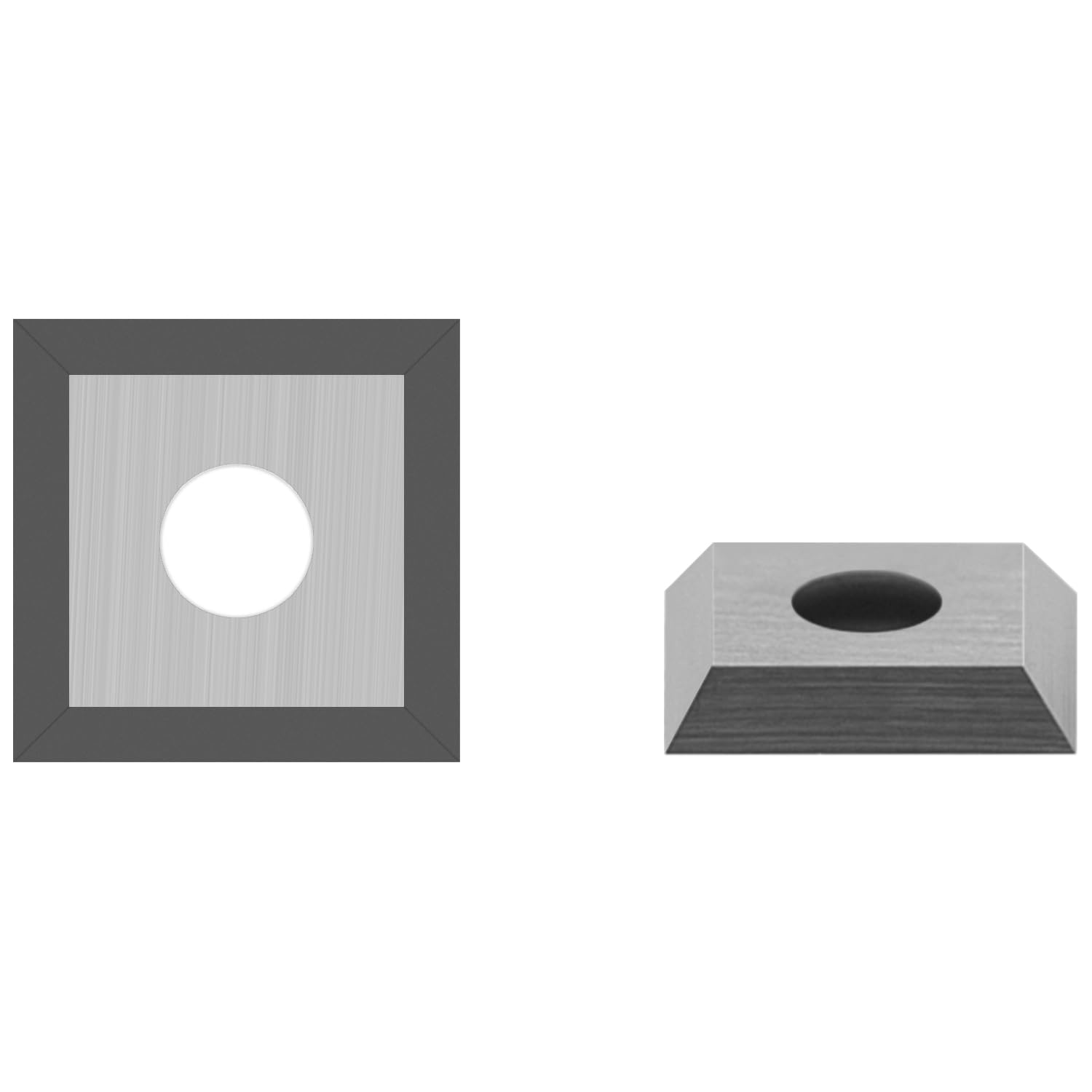 12mm kwadratowe płytki węglikowe frezy płytki indeksowane 4 krawędzie 12 x 12 x 2,2 mm do obróbki drewna spiralna głowica strugarki helikalnej frez do strugania drewna frez do przycinania DIY narzęd