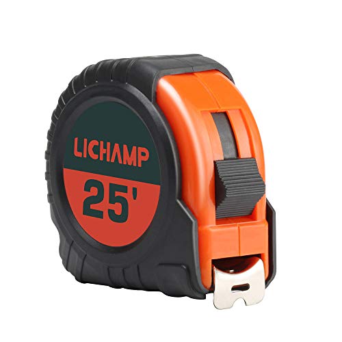LICHAMP Tape Measure 25 ft, 6 Pack Bulk Easy Read Measuring Tape Retractable with Fractions 1/8, Measurement Tape 25-Foot by 1-Inch by Lichamp - Image 8