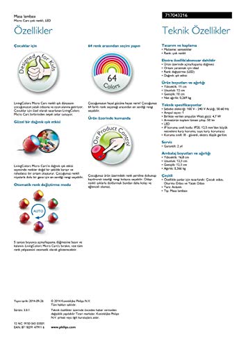 Philips Disney Micro Cars - Lámpara diseñada para niños, 220 V