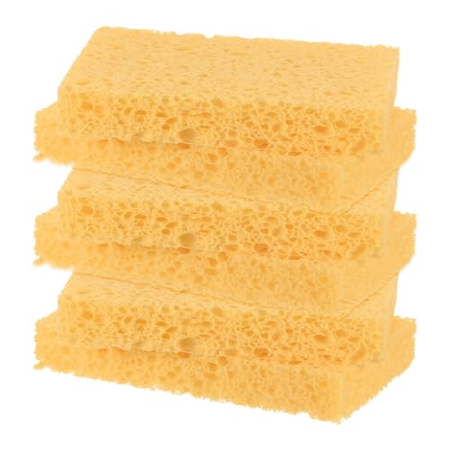 M METERXITY 6-Pack Kitchen Sponges Eco Cellulose, Beige