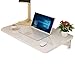 Produktbild DNZ Massivholz-Wandtisch Klappbarer Esstisch Log-Teleskop-Tisch, Weiß, 90 * 50