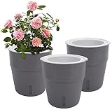 5 Inch Self Watering Planter Flower Pots for Indoor Plants African Violets Herbs