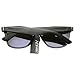 zeroUV Flat Matte Reflective Flash Color Lens Large Horn Rimmed Style Sunglasses - UV400 (Black Midnight)