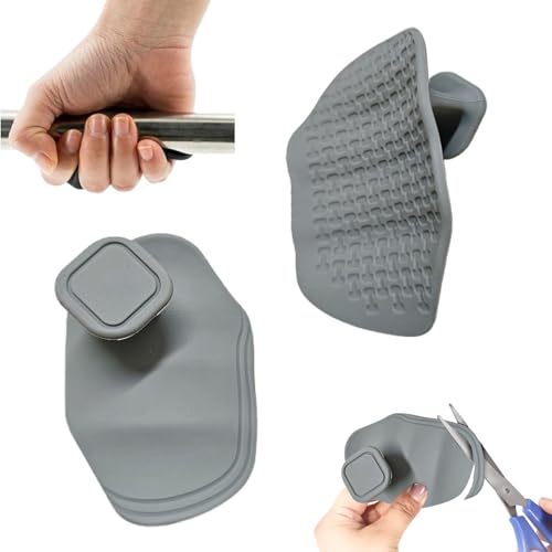 Anti-Slip Workout Grips Cuttable Grooves | Extra-Wide &