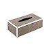 Produktbild jiChenxiang Tissue Box High-Color Stainless Steel Leather Tissue Box Living Room Coffee Table Ornaments Dining Table Upscale Drawer Box Tissue Paper Napkin Holder (One Color M) (One Color Large)