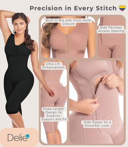 Image of FAJAS DISENOS D'PRADA DELIE Shapewear Tummy Control High Compression Faja Colombiana Girdle for Women Abdomen Control