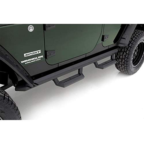 Rampage Rock Rail Short Steps | 4-Piece Set, Steel, Black, Rock Rails Sold Separately | 26410034 | Fits Rampage Rock Rails #TOP5