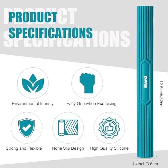 4 Pcs Flexible Resistance Therapy Bars Twist Grips,Flexible bar Twist and Bend Resistance Bar for Therapy,Tennis Elbow, Golfer's Elbow