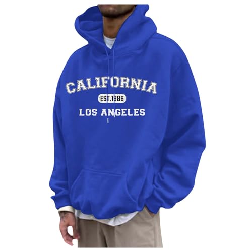 Haut à capuche homme manches longues sweat décontracté avec lettres