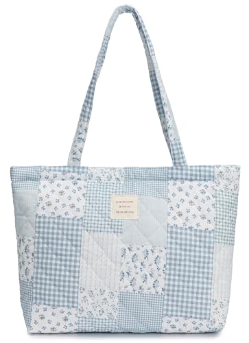 Bolso Tote Acolchado para Mujer con Cierre Superior miniatura 1