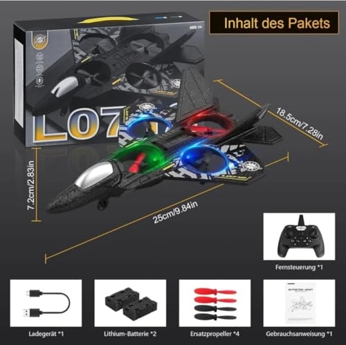 Image of Chettriyanshi Jet Airplane for Kids & Adults with Remote Control, 2.4GHz High Speed Plane Toy with LED Lights, Durable EPP Foam Aircraft, for Boys Girls Flying Toy