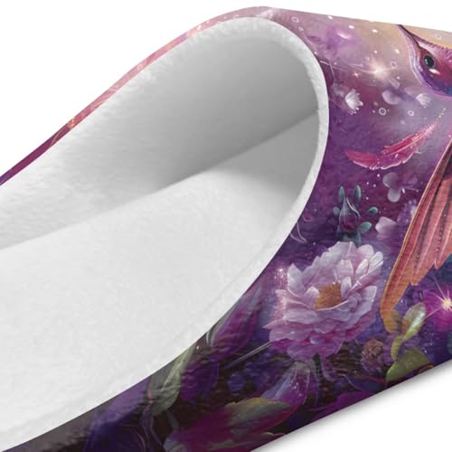 Slip-on Slippers for Winter, Cozy Soft Indoor House Shoes for Women Men, Closed Toe Warm Bedroom Slippers4