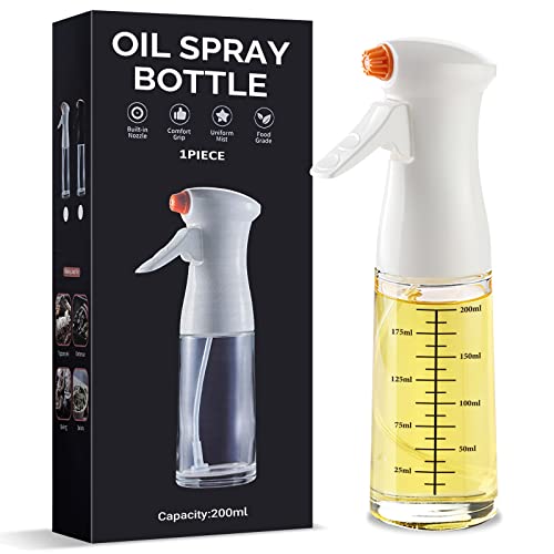 Mgdyss Oil Sprayer For Cooking, Olive Oil Sprayer, Trusted By Professional Chefs, Oil Spray Bottle With Precise Graduation Marks For Air Fryer, Salad, Bbq, Kitchen Baking, Roasting, 200 Ml #TOP22