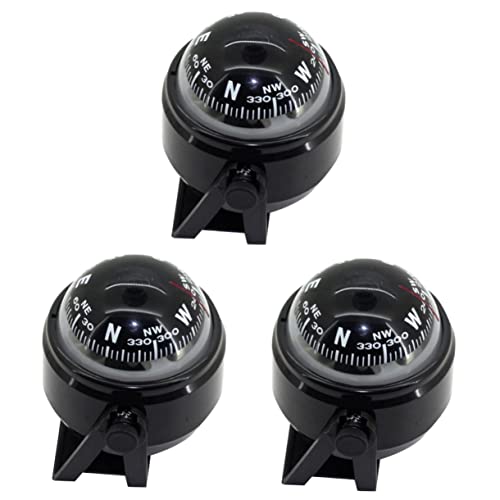 Boussole de survie extérieure BESPORTBLE lot de 3 petites boules blanches auto