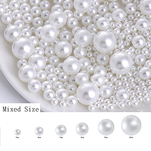 9437Pcs Abs Half Round Pearls Flatback Pearl Beads With Self Adhesive Resin Rhinestone Picker Pencil For Diy Phone Nail Face Art, Mixed Sizes 2/3/4/5/6/8/10 Mm #TOP5