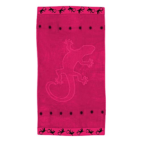 TEXTIL TARRAGO Toalla de Playa 90x170 cm 100% Algodon Egipcio salamandra Fucsia EGP26-1