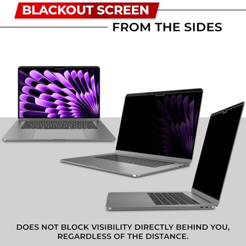 SightPro Magnetic Privacy Screen for MacBook Air 13 & 13.6 Inch (2022-2025, M2, M3, M4) Removable Laptop Privacy Filter Shield and Protector