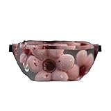 Luxe Petal - Riñonera ajustable para deportes al aire libre y viajes, bolsa bandolera de gran capacidad