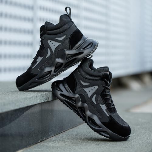 Image of Nutropa Steel Toe Boots for Men, Lightweight Work & Safety Shoes Puncture Proof Steel Toe Shoes,Black 13 Women /11.5 Men