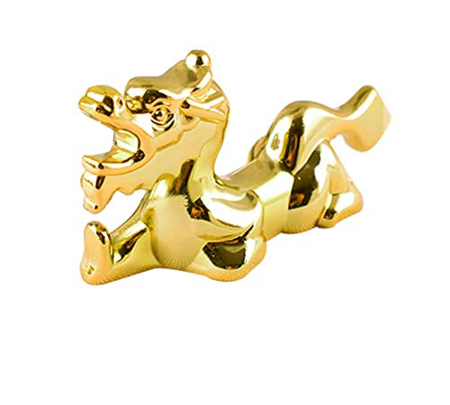 Chinese Zodiac Chopstick Holder For Cutlery Spoon Chopsticks Tableware And Table Setting Metal Holder (Gold, Dragon)