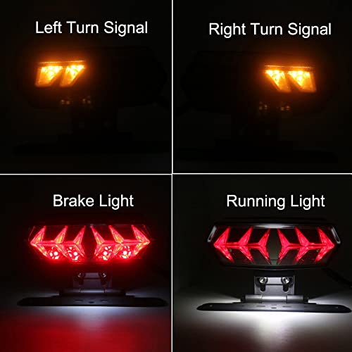 Luz De Sinalização De Direção De Freio Traseira Para Motocicleta Luz De Placa De Licença Para Harley