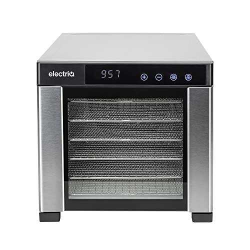 electriQ Digital Food Dehydrator, 6 Shelves
