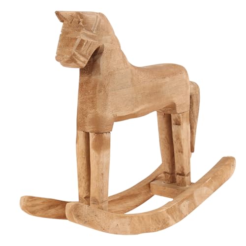 Figurine de collection cheval en bois pour revitaliser un meuble de salon vide