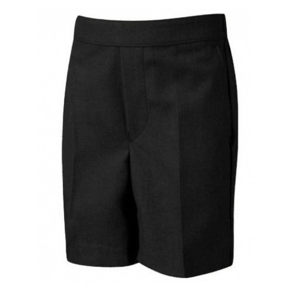 Pantaloncini per uniforme scolastica per ragazzi, confezione da 3 pezzi, lunghezza al ginocchio, metà elastico sul retro, pantaloni corti rivestiti in teflon, con tasche, età 2-13 anni