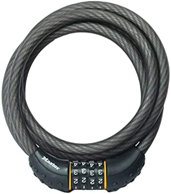 Master Lock Cable Lock, Set Your Own Combination Bike Lock, 6 ft. Long, 8122D , Black