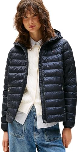 Tommy Hilfiger Damen Jacke Padded Global Stripe Jacket Übergangsjacke