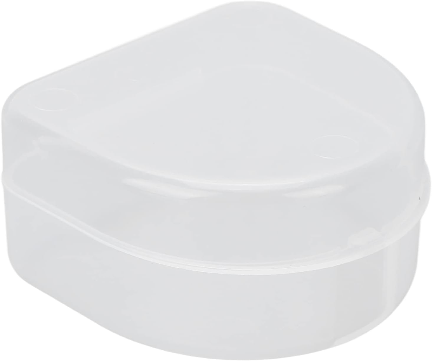 Orthodontic Retainer Case, Portable Size Denture Retainer Box Snap on Protective Transparent for Daily Use