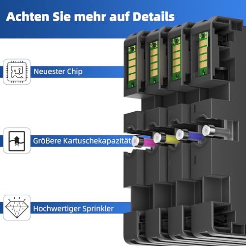 Osinkjet SG500 SG1000 Tinte Kompatibel für Sawgrass SG500 SG1000 Sublimationsdrucker(4er-Pack, 1 Schwarz, 1 Cyan, 1 Magenta, 1 Gelb),Neuester aktualisierter Chip, Keine AB-Seriennummer